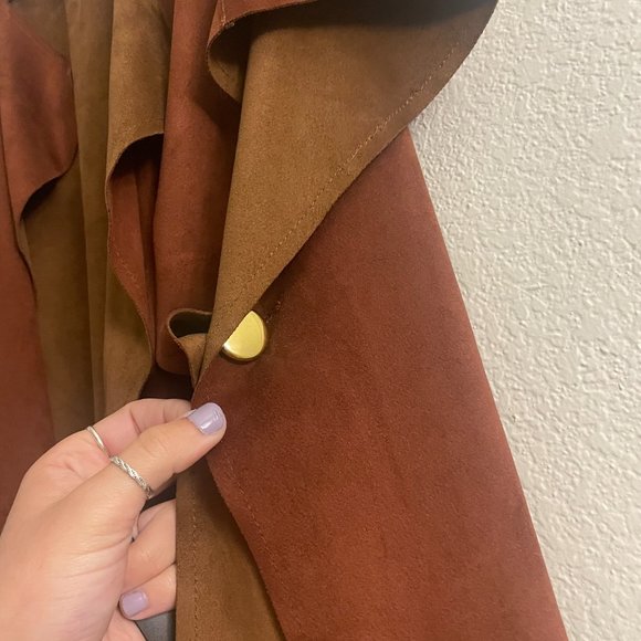 Chicos Faux Seude Cardigan OS - Picture 9 of 12